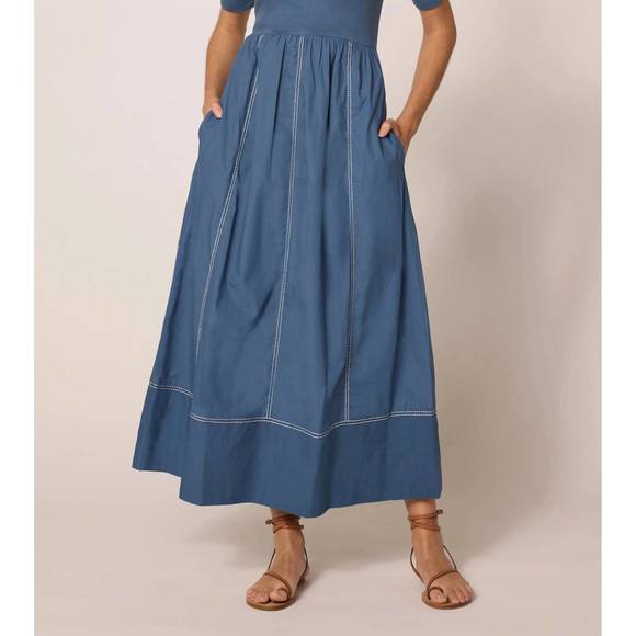 NEW CLEOBELLA luna ankle dress in bluefin - Picture 4 of 4